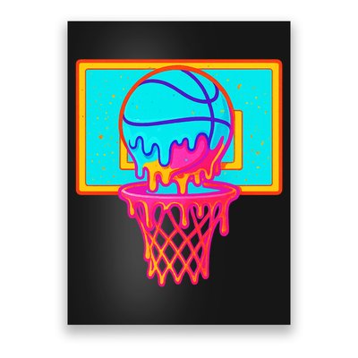 Basketball Ice Cream Drip Poster
