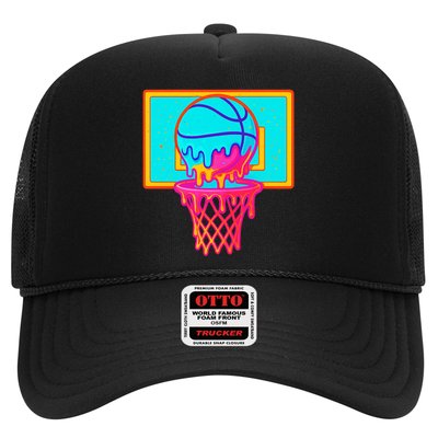 Basketball Ice Cream Drip Trucker Hat