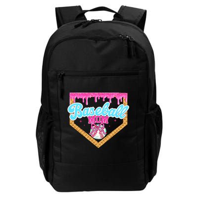 Baseball Ice Cream Drip Funny Sport Game Day Baseball Mom Backpack