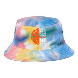 Basketball I Can Do All Things Through Christ Who Strengthens Me Philippian 4:13 Tie Dye Newport Bucket Hat