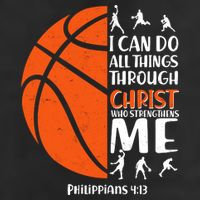 Basketball I Can Do All Things Through Christ Who Strengthens Me Philippian 4:13 11oz C Handle Ceramic Mug