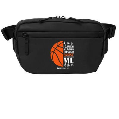 Basketball I Can Do All Things Through Christ Who Strengthens Me Philippian 4:13 Crossbody Pack