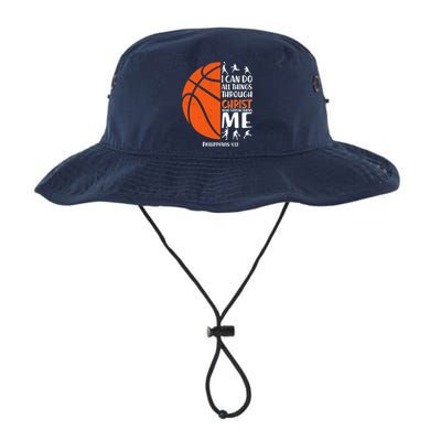 Basketball I Can Do All Things Through Christ Who Strengthens Me Philippian 4:13 Legacy Cool Fit Booney Bucket Hat