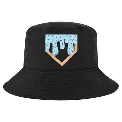 Baseball Ice Cream Dripping Drip Cool Comfort Performance Bucket Hat