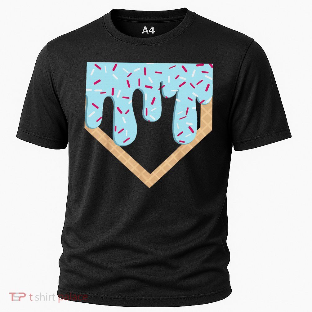 Baseball Ice Cream Dripping Drip Performance Shirt