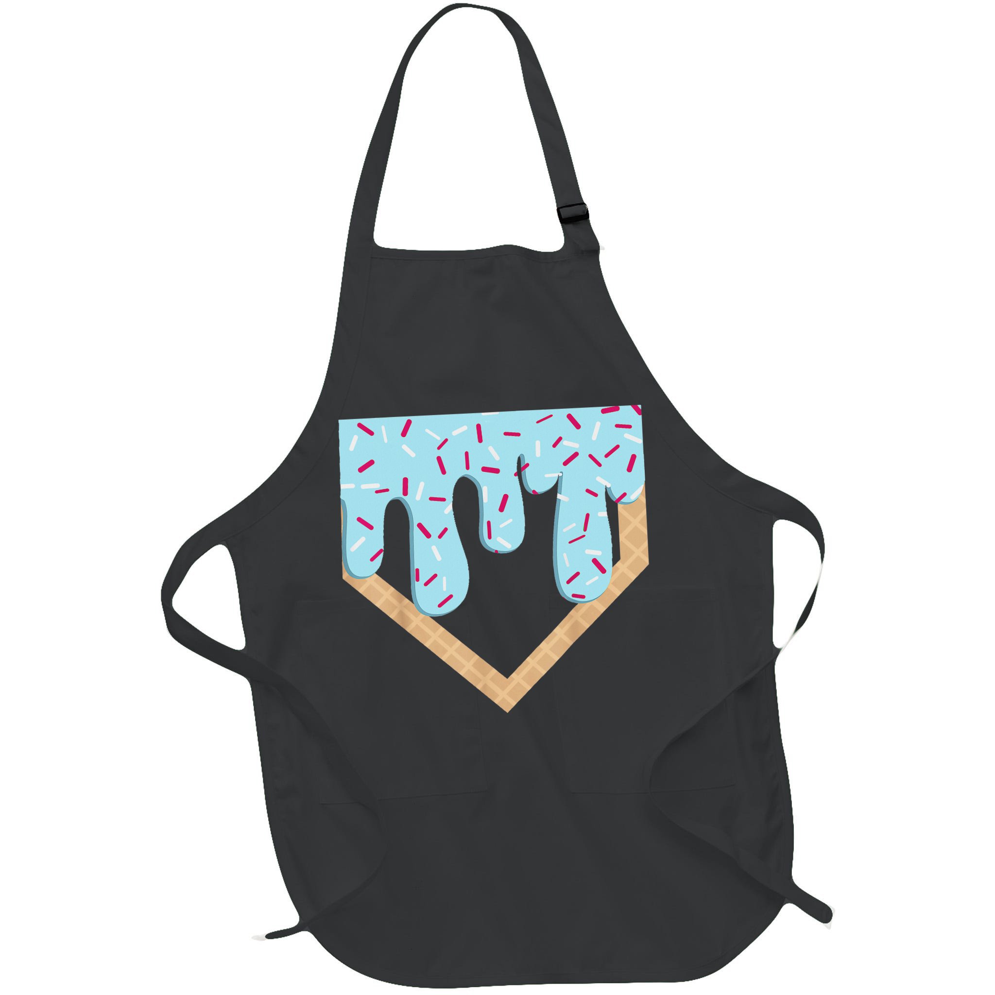 Baseball Ice Cream Dripping Drip Apron