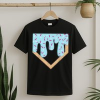 Baseball Ice Cream Dripping Drip T-Shirt