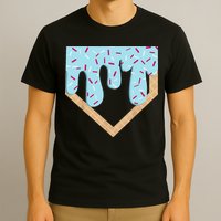 Baseball Ice Cream Dripping Drip T-Shirt