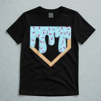 Baseball Ice Cream Dripping Drip T-Shirt