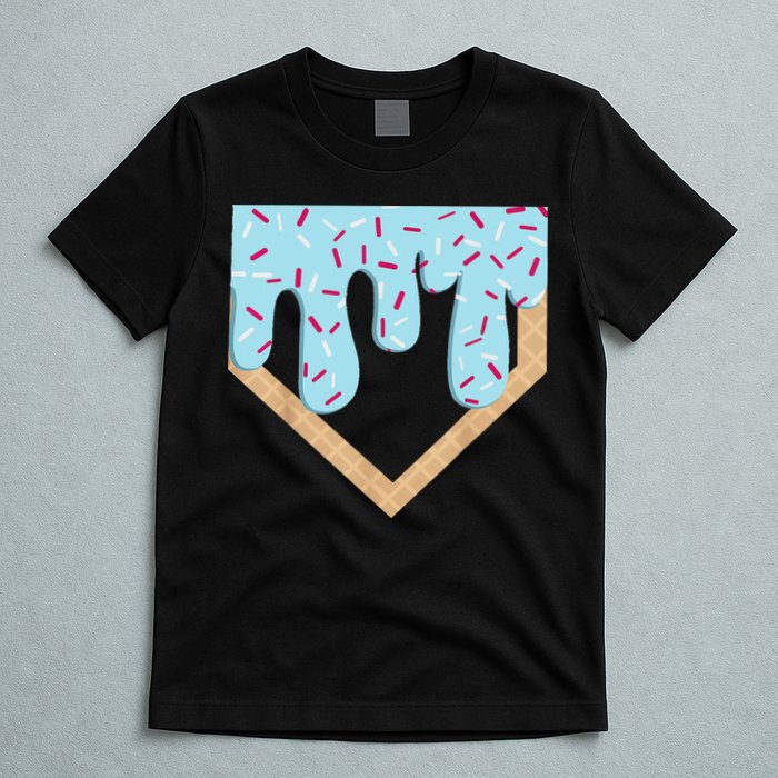 Baseball Ice Cream Dripping Drip T-Shirt