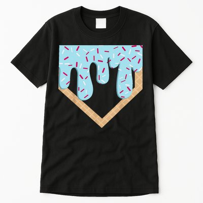 Baseball Ice Cream Dripping Drip Tall T-Shirt