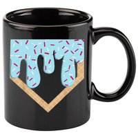 Baseball Ice Cream Dripping Drip 11oz C Handle Ceramic Mug