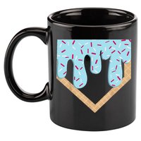 Baseball Ice Cream Dripping Drip 11oz C Handle Ceramic Mug