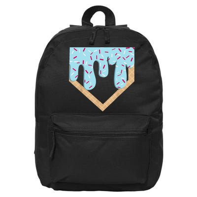 Baseball Ice Cream Dripping Drip 16 in Basic Backpack