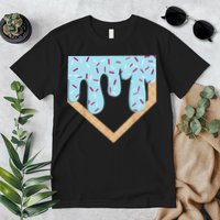 Baseball Ice Cream Dripping Drip Premium T-Shirt