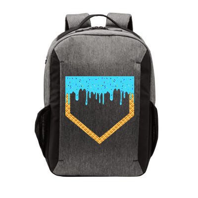 Baseball Ice Cream Dripping Baseball Home Plate Drip Vector Backpack