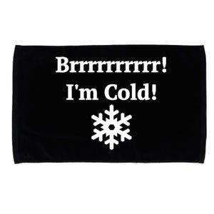 Brrrrr! IM Cold Snowflake Funny Winter Freezing Gift Microfiber Hand Towel