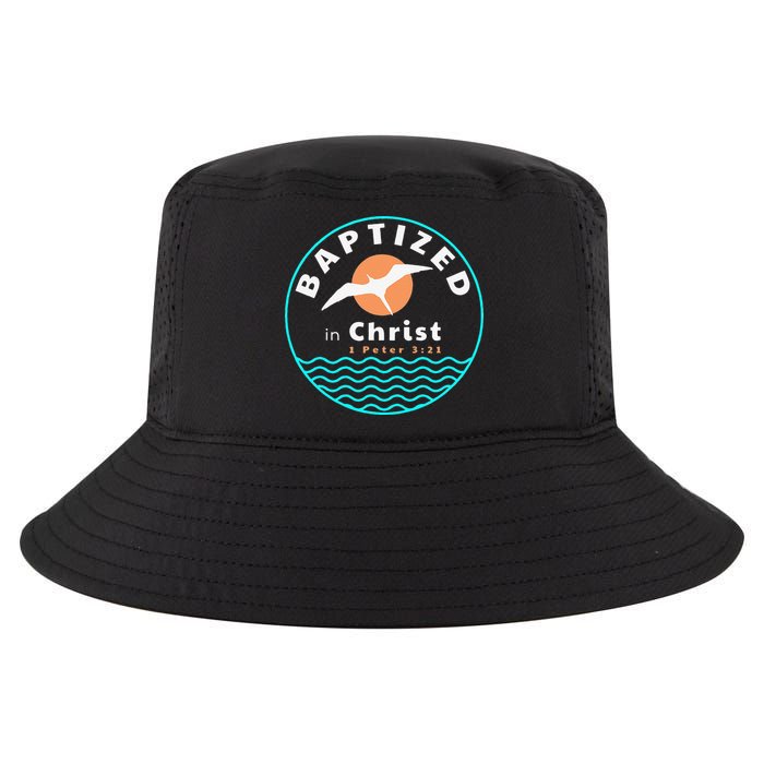 Baptized In Christ Christian Adult Baptism Cool Comfort Performance Bucket Hat
