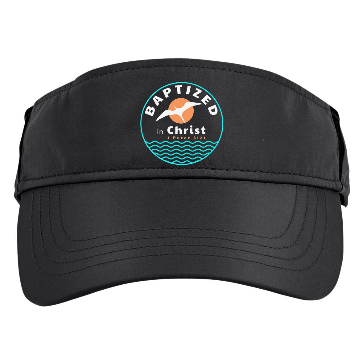 Baptized In Christ Christian Adult Baptism Adult Drive Performance Visor