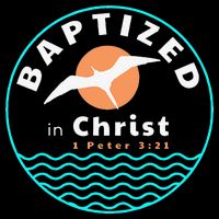 Baptized In Christ Christian Adult Baptism Drawstring Bag