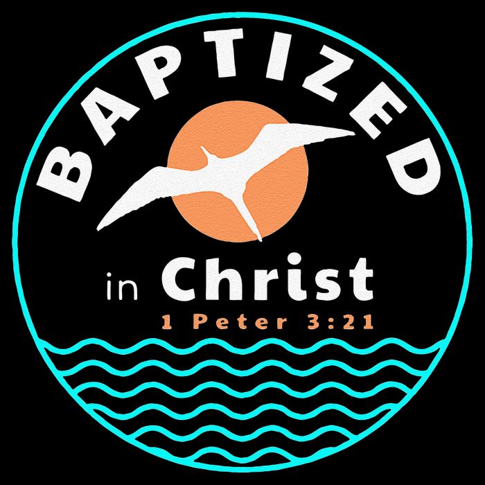Baptized In Christ Christian Adult Baptism Drawstring Bag