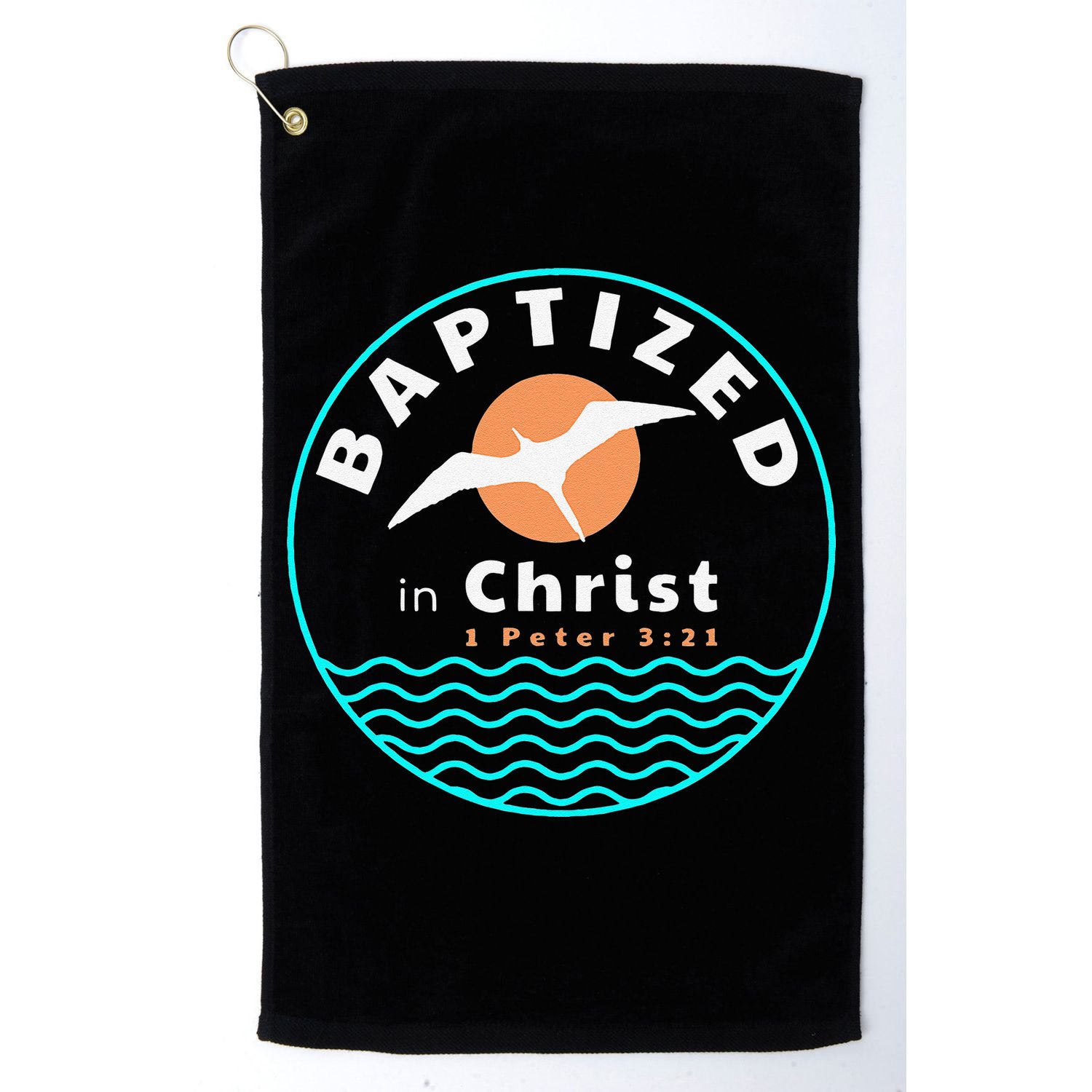 Baptized In Christ Christian Adult Baptism Golf Towel