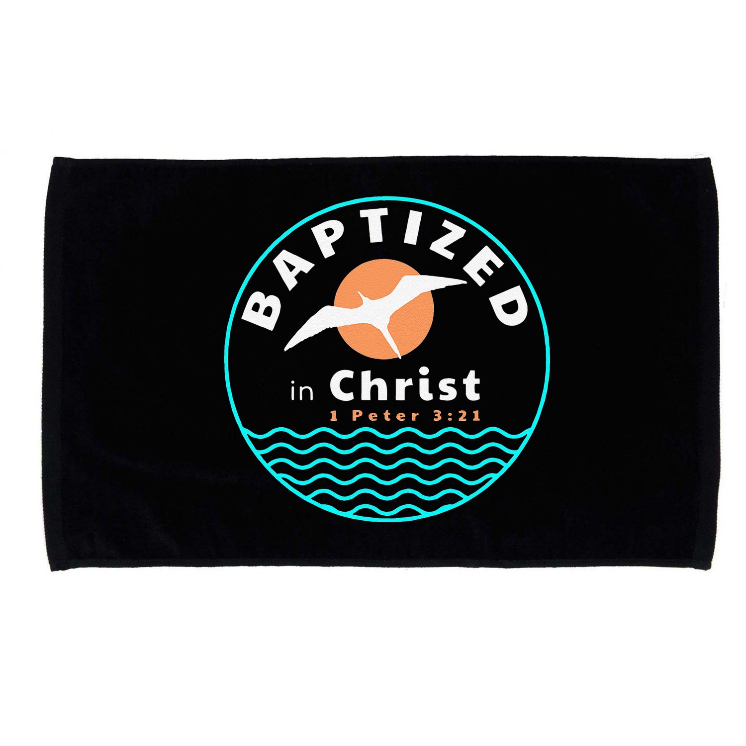 Baptized In Christ Christian Adult Baptism Microfiber Hand Towel