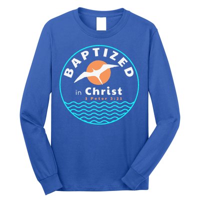 Baptized In Christ Christian Adult Baptism Long Sleeve Shirt