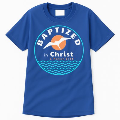 Baptized In Christ Christian Adult Baptism Tall T-Shirt