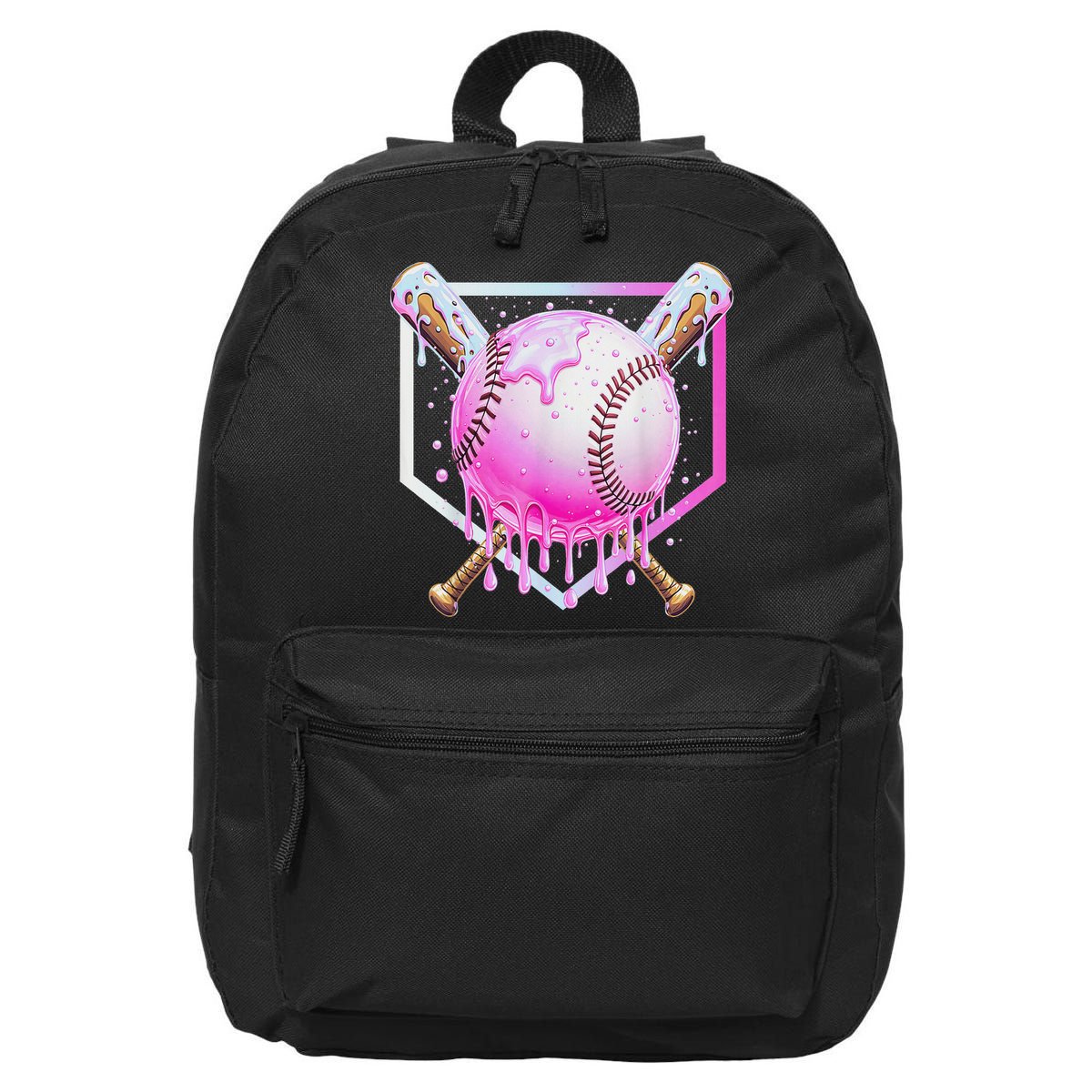 Baseball Ice Cream Home Plate Baseball Lover 16 in Basic Backpack