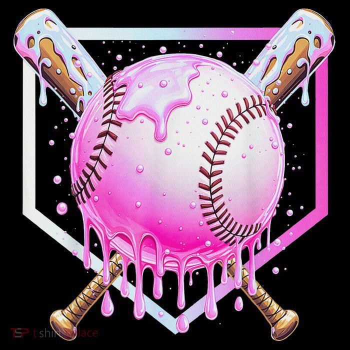 Baseball Ice Cream Home Plate Baseball Lover Poster