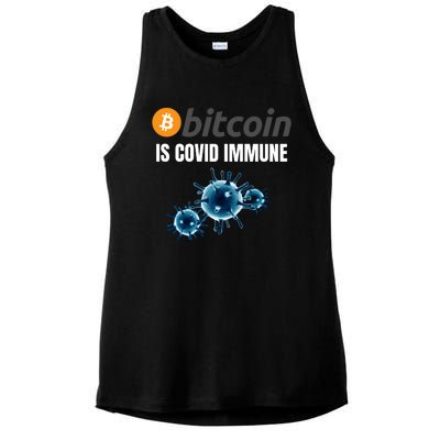 Bitcoin Is COVID Immune, Unstoppable, Plan B, Cryptocurrency, Blockchain, Crypto Ladies PosiCharge Tri-Blend Wicking Tank