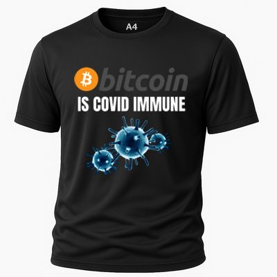 Bitcoin Is COVID Immune, Unstoppable, Plan B, Cryptocurrency, Blockchain, Crypto Cooling Performance Crew T-Shirt