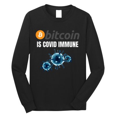 Bitcoin Is COVID Immune, Unstoppable, Plan B, Cryptocurrency, Blockchain, Crypto Long Sleeve Shirt