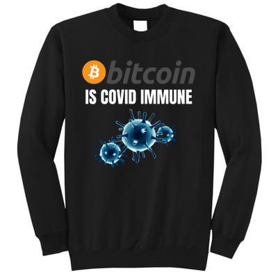 Bitcoin Is COVID Immune, Unstoppable, Plan B, Cryptocurrency, Blockchain, Crypto Sweatshirt