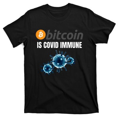 Bitcoin Is COVID Immune, Unstoppable, Plan B, Cryptocurrency, Blockchain, Crypto T-Shirt