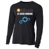 Bitcoin Is COVID Immune, Unstoppable, Plan B, Cryptocurrency, Blockchain, Crypto Cooling Performance Long Sleeve Crew