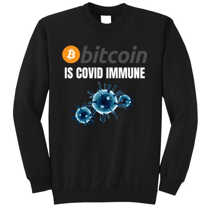 Bitcoin Is COVID Immune, Unstoppable, Plan B, Cryptocurrency, Blockchain, Crypto Tall Sweatshirt