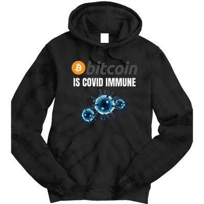 Bitcoin Is COVID Immune, Unstoppable, Plan B, Cryptocurrency, Blockchain, Crypto Tie Dye Hoodie