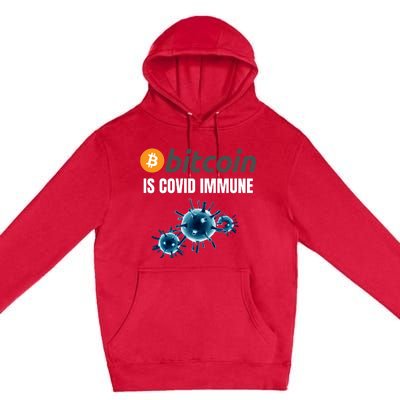 Bitcoin Is COVID Immune, Unstoppable, Plan B, Cryptocurrency, Blockchain, Crypto Premium Pullover Hoodie