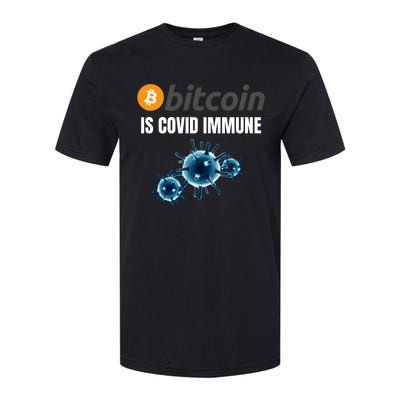 Bitcoin Is COVID Immune, Unstoppable, Plan B, Cryptocurrency, Blockchain, Crypto Softstyle CVC T-Shirt