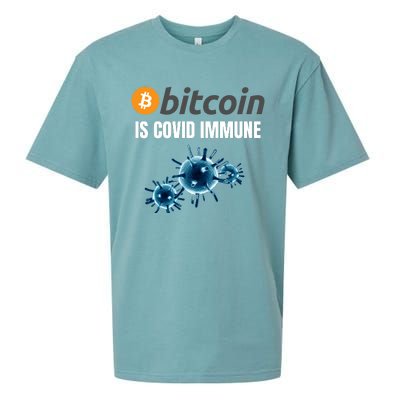 Bitcoin Is COVID Immune, Unstoppable, Plan B, Cryptocurrency, Blockchain, Crypto Sueded Cloud Jersey T-Shirt