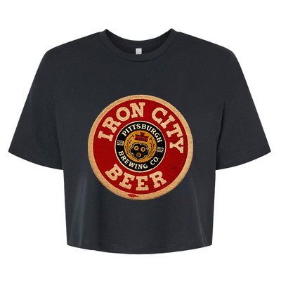 Beer Irons City Pittsburgh Beer Lover Bella+Canvas Jersey Crop Tee