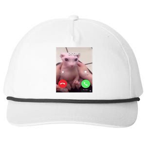 Bingus Is Calling My Beloved Hairless Sphinx Cat Gift Snapback Five-Panel Rope Hat