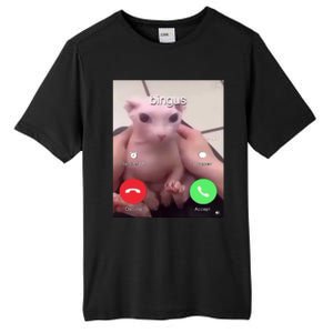 Bingus Is Calling My Beloved Hairless Sphinx Cat Gift Tall Fusion ChromaSoft Performance T-Shirt