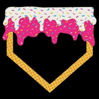 Baseball Ice Cream Dripping Drip Sweatshirt