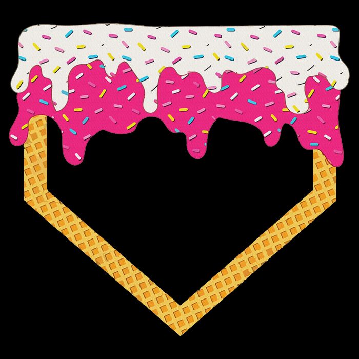 Baseball Ice Cream Dripping Drip Sweatshirt