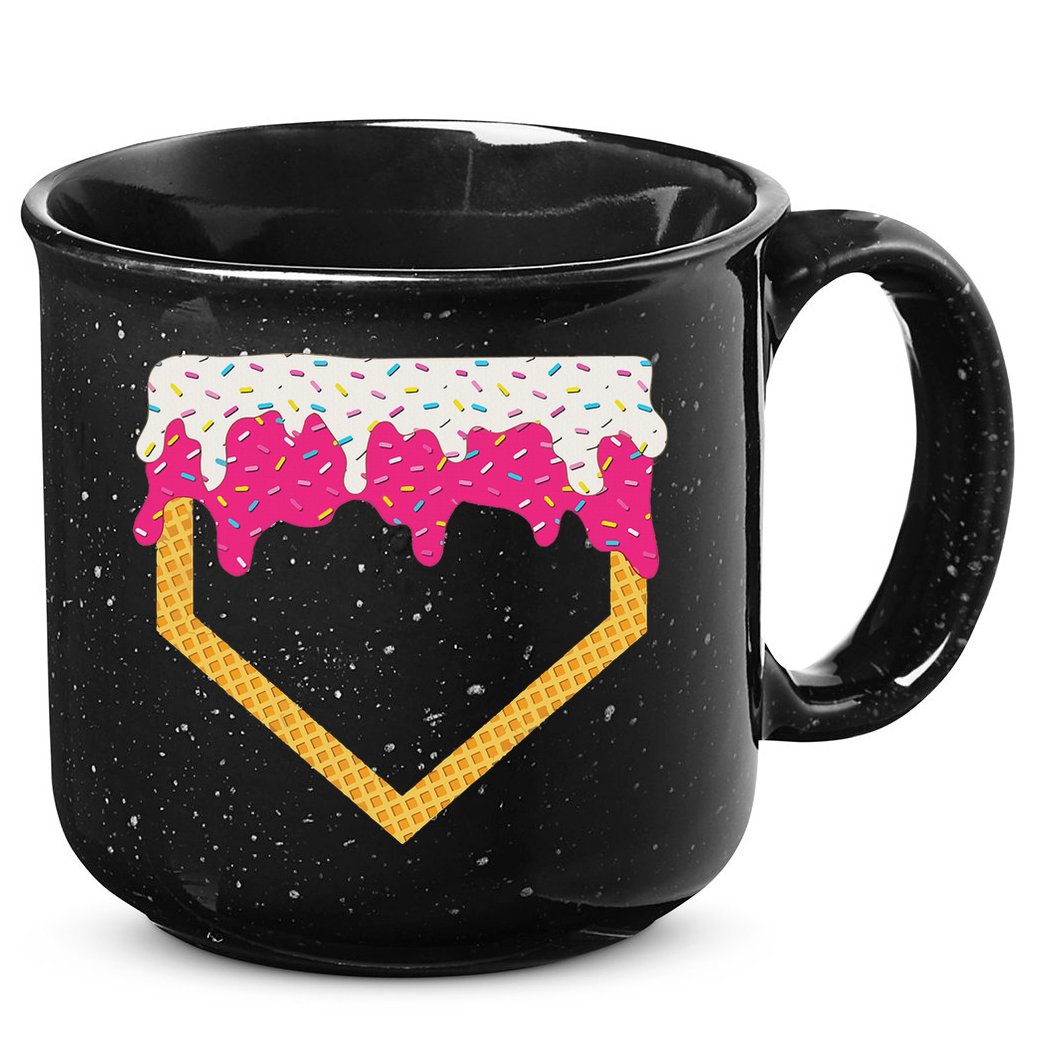 Baseball Ice Cream Dripping Drip 15oz Campfire Ceramic Mug
