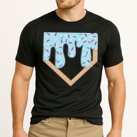 Baseball Ice Cream Dripping Home Plate Drip Performance Shirt