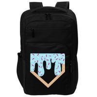 Baseball Ice Cream Dripping Home Plate Drip Impact Tech Backpack